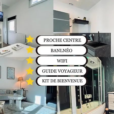 E Petit T3 Avec & Lit King Size アパート エペルネー